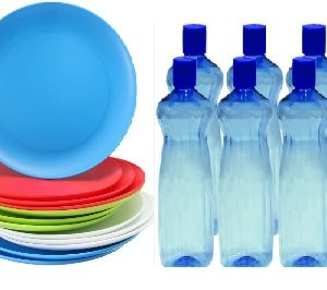 Plates & Water Bottle